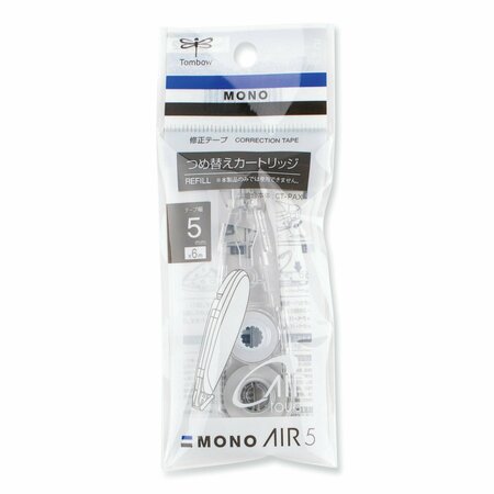 TOMBOW MONO Air Pen-Type Correction Tape, Refill, Clear Applicator, 0.19 in. x 236 in. 68697
